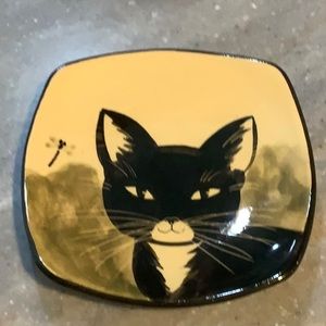 Black Cat Decorative Plate